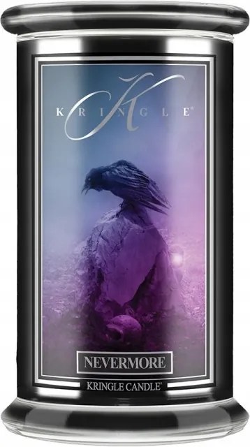 Nevermore Kringle Candle nagy gyertya 2 kanóc 624g Halloween sorozat
