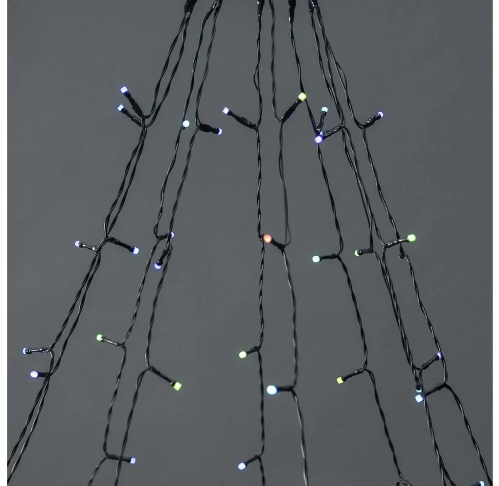 Nedis WIFILXT01C180 - LED RGB Karácsonyi függöny 240xLED/11 funkció 8m IP65 Wi-Fi Tuya