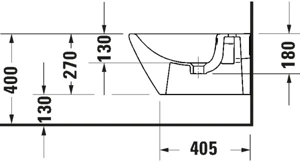Duravit 2294150000 - D-NEO függesztett bidé, kerámia/fényes fehér