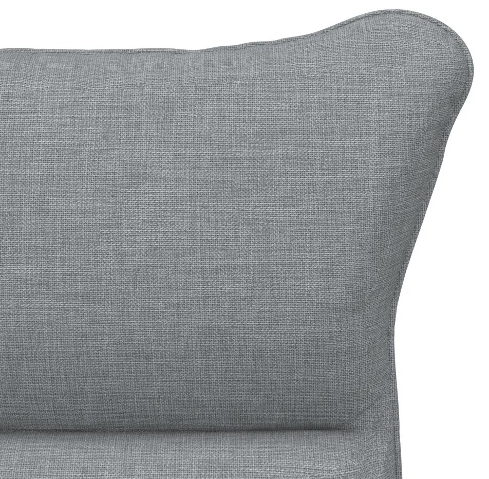 vidaXL Pihenőszék Világosszürke 69 x 74 x 93 cm szövet