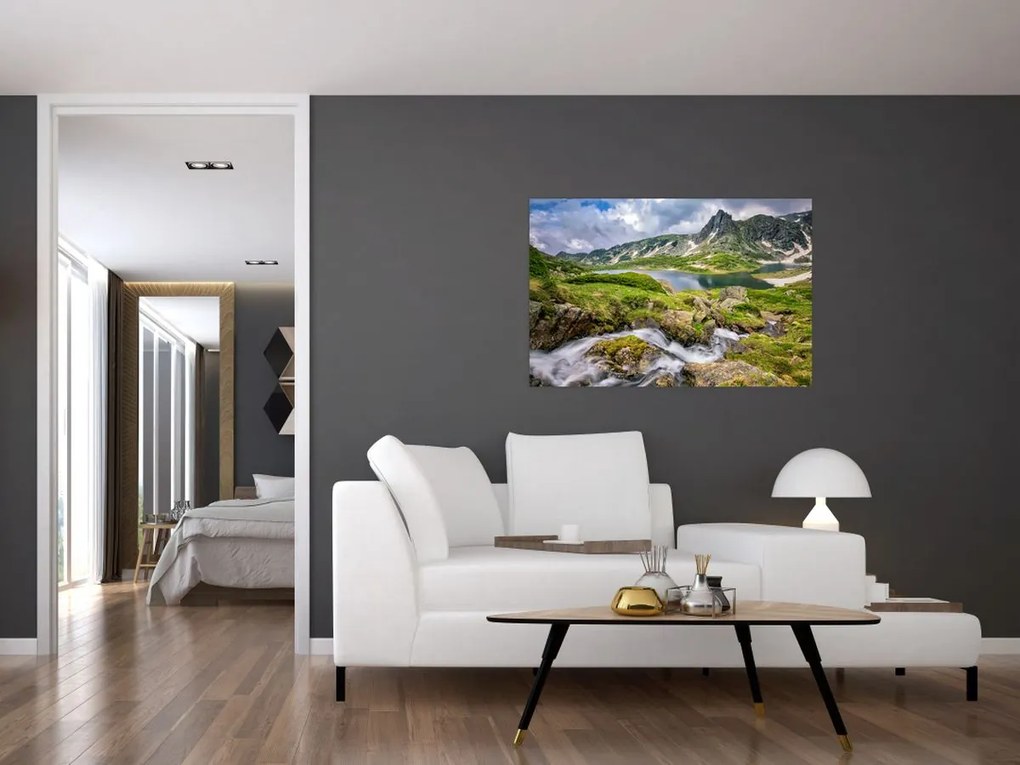 Kép - Kilátás a Rila hegyre (90x60 cm)