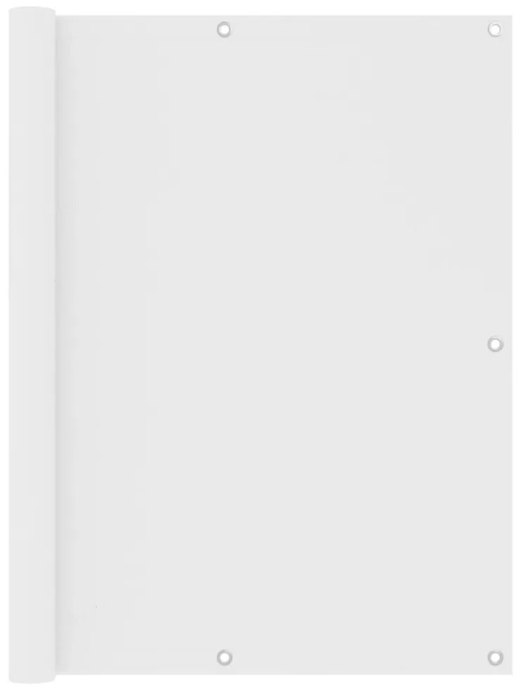 fehér oxford-szövet erkélyparaván 120 x 500 cm