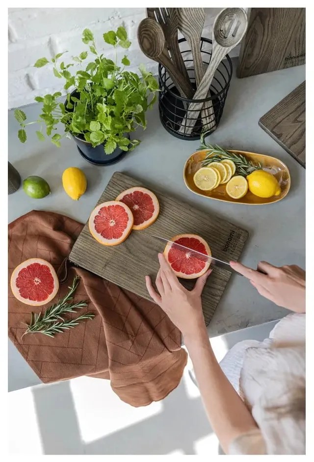 Fa vágódeszka készlet szeleteléshez 2 db-os – Bonami Selection