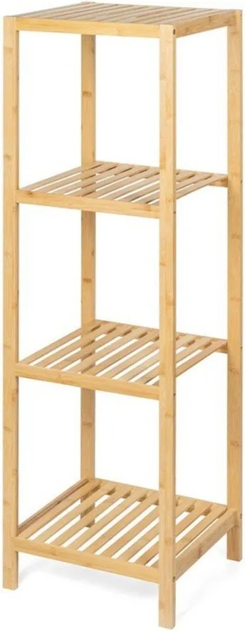 Natúr színű bambusz fürdőszobai polcos állvány 37x110 cm Skaren – Bonami Essentials