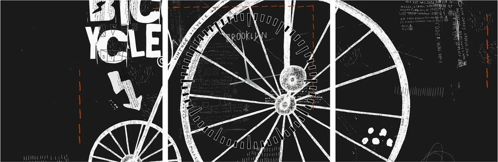 Kép - Velocipede (órával) (90x30 cm)