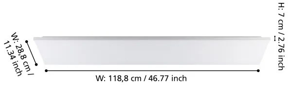 Eglo 900706 - LED Mennyezeti lámpa TURCONA LED/32W/230V