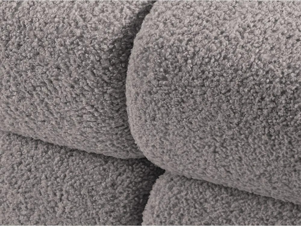 Világosszürke buklé kanapé modul (jobb oldali) Bellis – Micadoni Home