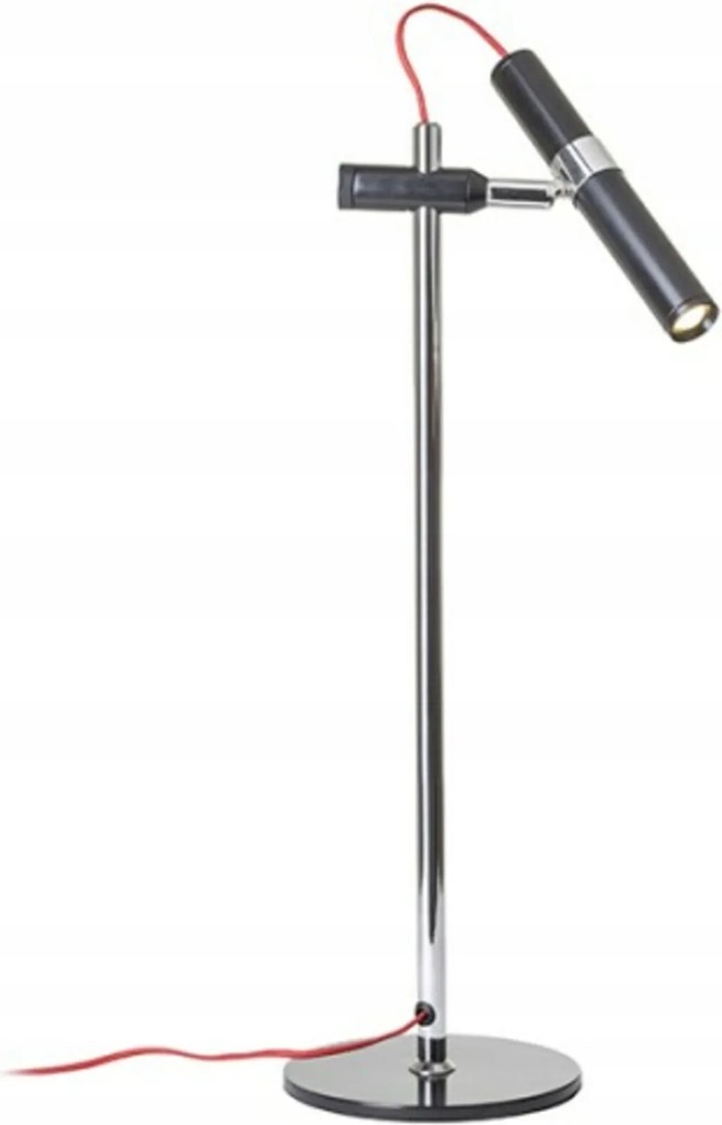 Rendl Viper Tl Led asztali lámpa fekete króm 3W 3000K toló reflektor