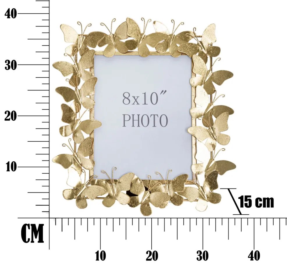 Fényképkeret pillangó glam 35x15x38 (belső méretek 20x25)cm
