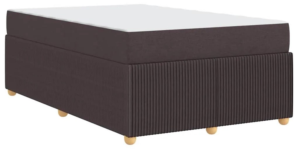 Ágykeret matraccal matracmal sötétbarna 120 x 190 cm szövet