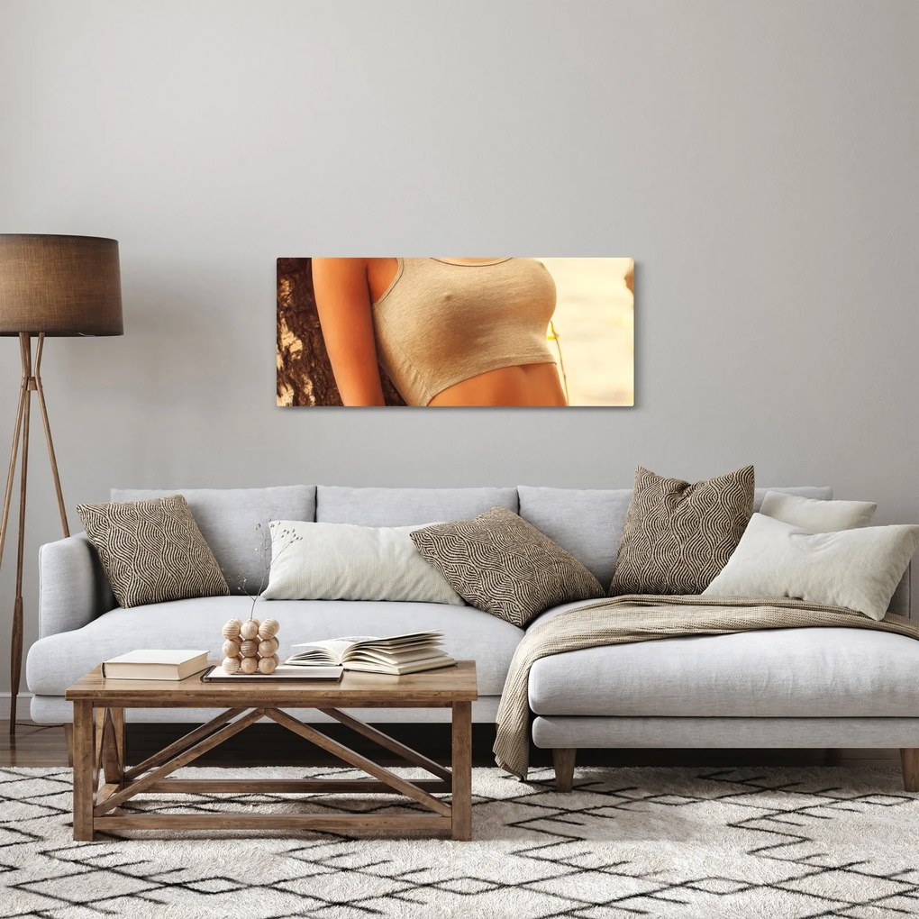 Kép - nő a fa mellett (120x50 cm)