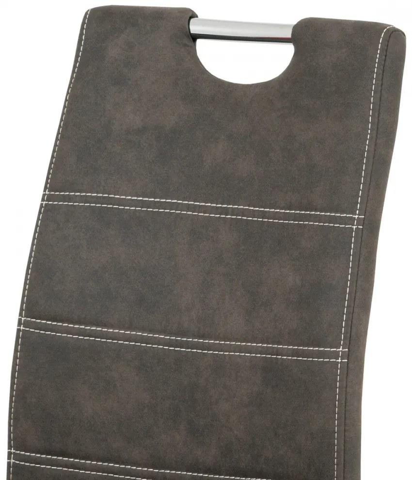 Scaun modern cu bază de sanie de culoare gri Hc-483
