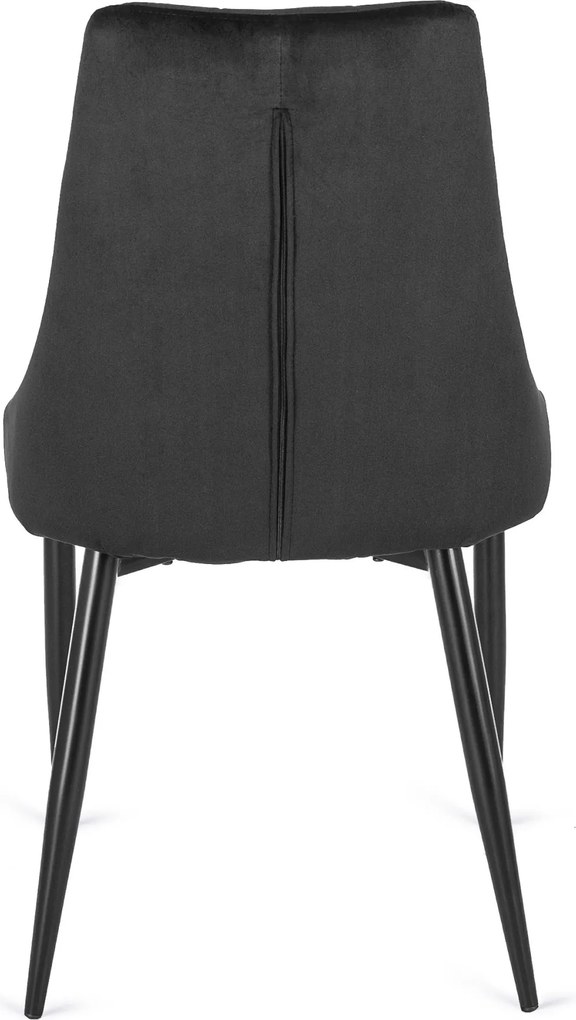 Krzesło CORK Czarne Welurowe