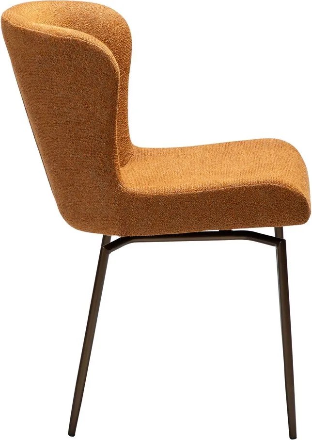 Barna kárpitozott étkezőszék Glam – DAN-FORM Denmark