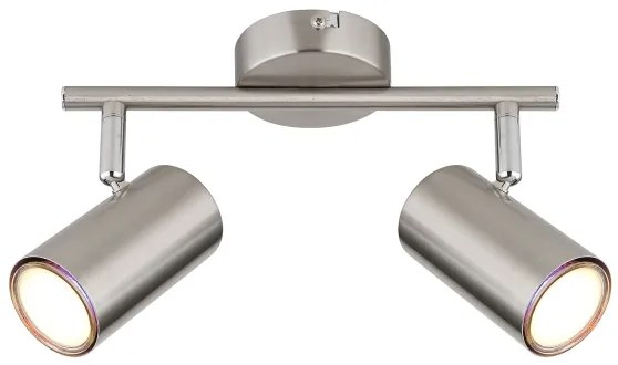 Globo 57914-2N - Spotlámpa ALLVI 2xGU10/25W/230V króm