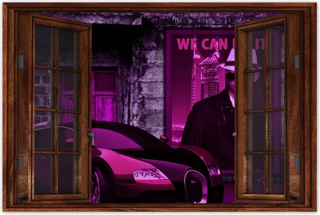 Poszterek 120x80 Lila Bugatti