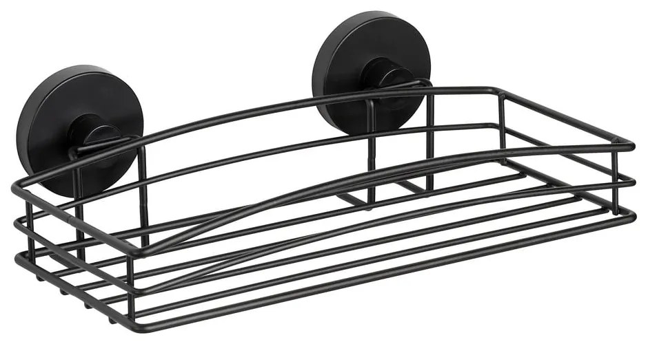 Vacuum-Loc® Pavia fekete fali fürdőszobai polc - Wenko