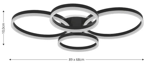 Brilagi - LED dimmelhető mennyezeti lámpa ORBITS LED/52W/230V 3000-6000K + DO