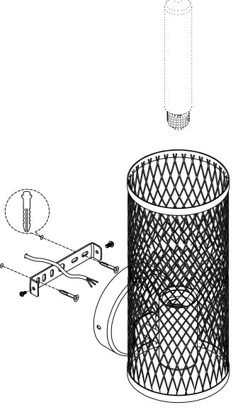 Eglo 43538 - Fali lámpa REDCLIFFE 1xE27/40W/230V