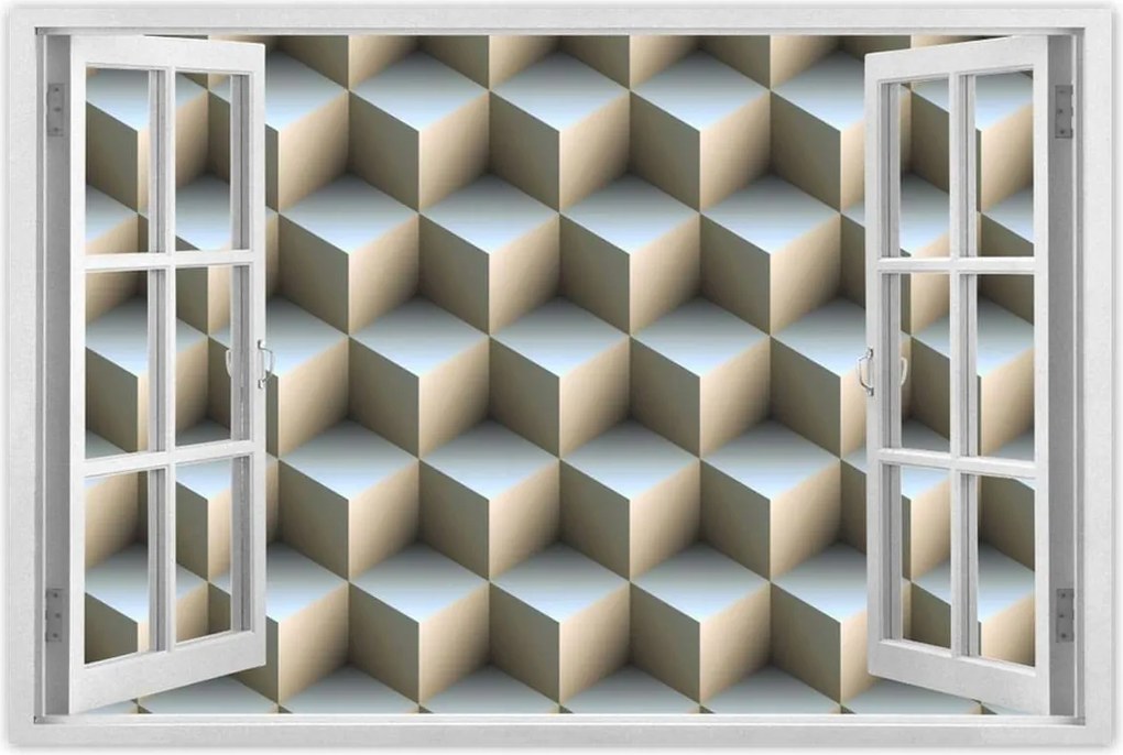 Poszterek 90x60 3D kockák