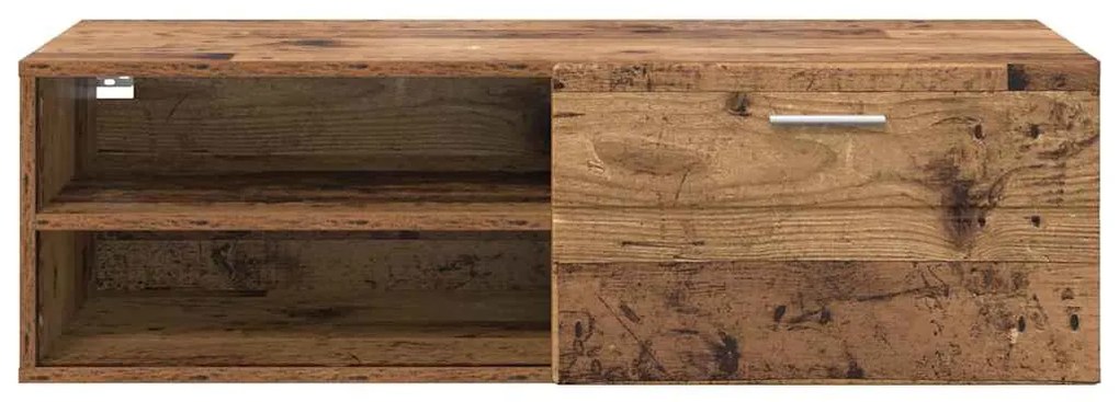 TV szekrény fiókkal Régi fa 100.5 x 39 x 30 cm Faanyag