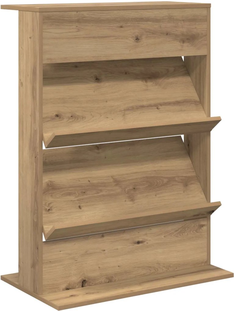 vidaXL Magazin állvány polcokkal Artisan tölgy 70 x 41 x 96 cm Faanyag