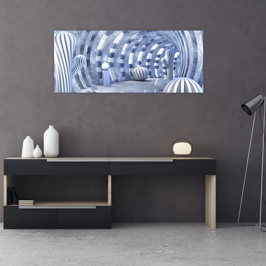 Kép - 3D absztrakció (120x50 cm)