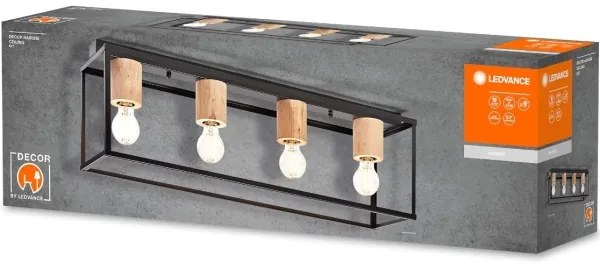 Ledvance - Felületre szerelhető csillár DECOR 4xE27/15W/230V