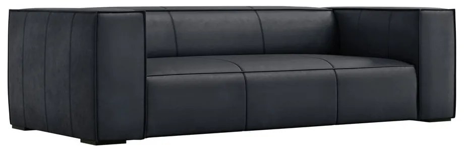 Sötétkék bőr kanapé 227 cm Madame – Windsor &amp; Co Sofas