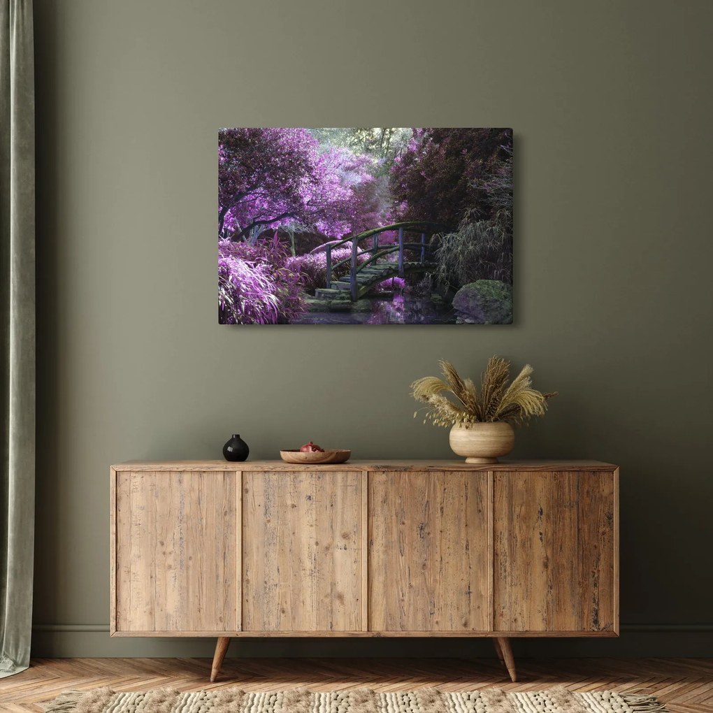A lila kert képe (90x60 cm)
