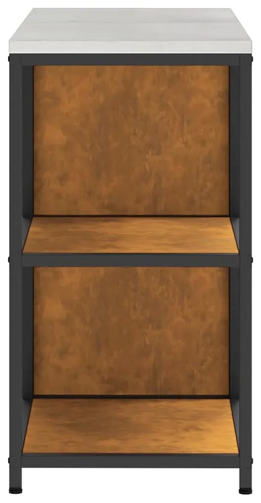 Konyhai Tároló Készlet polcokkal 2 pcs Rozsdás 120 x 50 x 92 cm