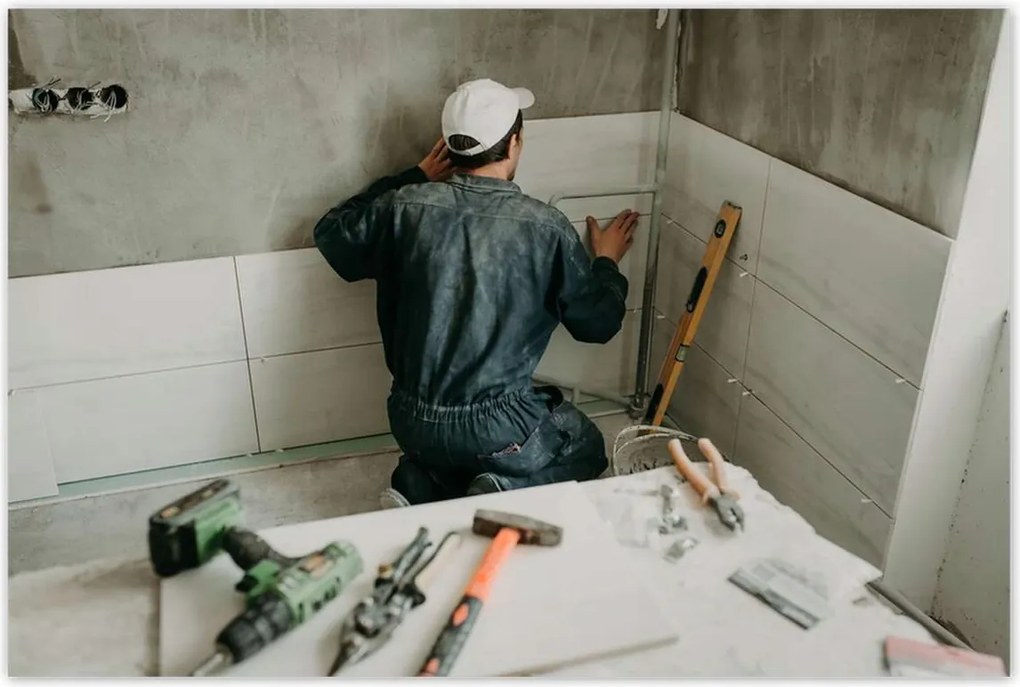 Poszterek 120x80 Nagyméretű csempék lerakása