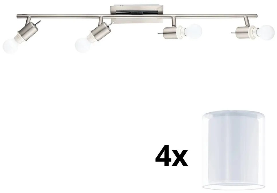 Eglo - LED spotlámpa MY CHOICE 4xE14/4W/230V króm/fehér