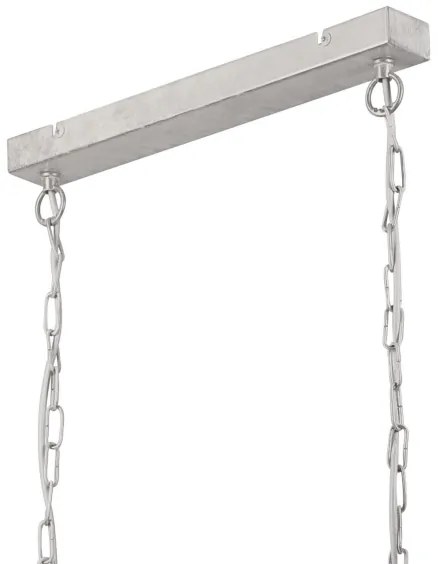 Csillár láncon NOEMI 2xE27/60W/230V ezüst