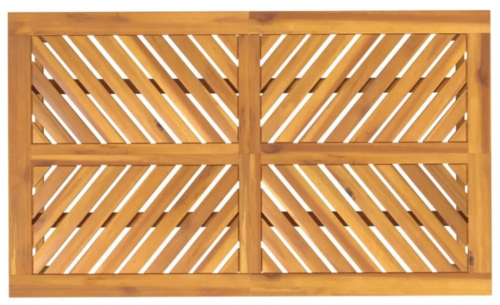 tömör akácfa kerti étkezőasztal 150 x 90 x 74 cm