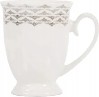 Porcelán bögre fehér 300ml elegáns dekoratív teás kávé