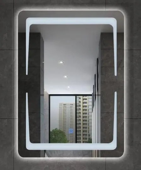 Viva AURA NORD fürdőszobai tükör - érintőkapcsolóval - LED - ÁLLÓ / FEKVŐ - 60 x 80 cm