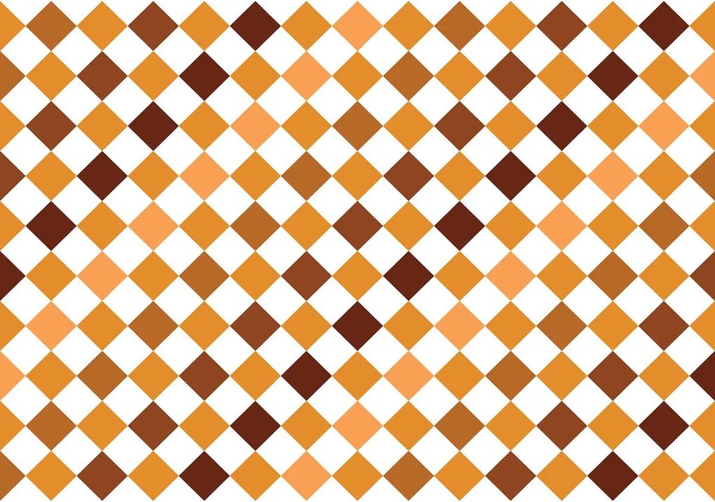 Fotótapéta - Mozaik - barna csempe (152,5x104 cm)