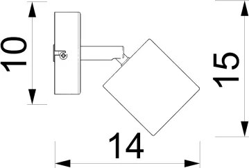 DEMIA fali spotlámpa 1xGU10/8W/230V bézs