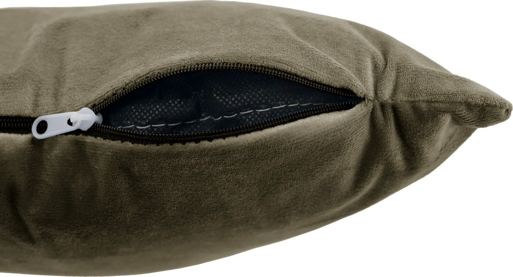 Irodai fotel, szürkésbarna Taupe Velvet anyag/króm, KLIAN