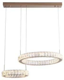 Zuma Line MD3713-2-3GT - GIRONA LED csillár kábelen LED/36W/230V rózsaarany