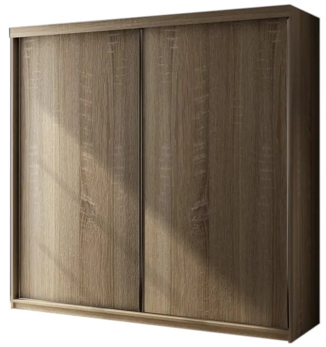 TALIA 25 tolóajtós szekrény, 200x200x62, sonoma tölgy