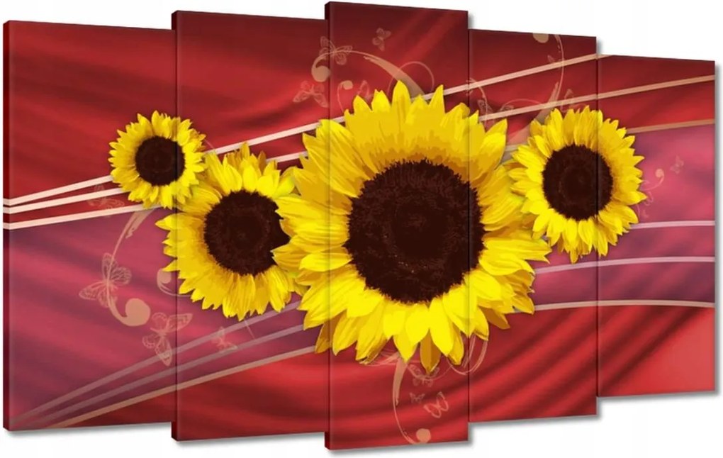 Festmények 100x60 Napfény absztrakt