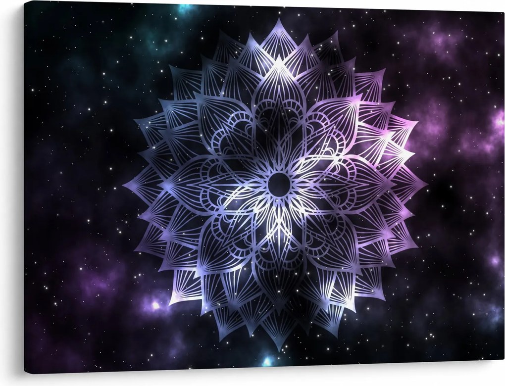 Kép - Lótusz mandala az űrben (70x50 cm)