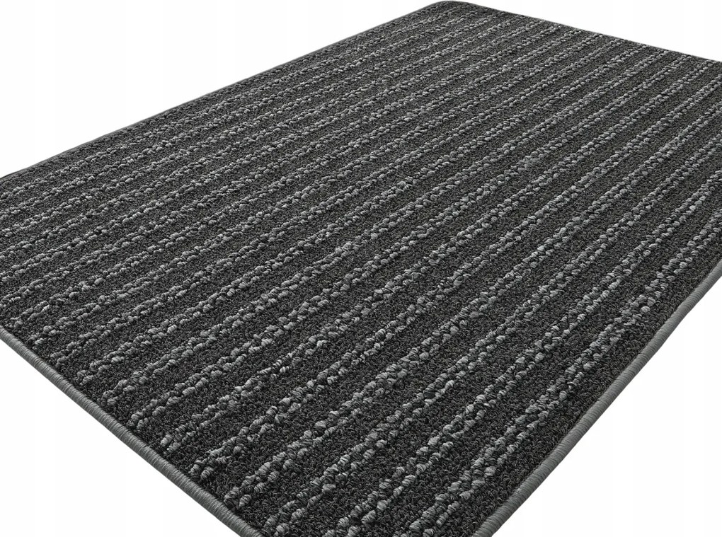 Lábtörlő Cipőszőnyeg Csúszásgátló Antracit Fekete 60x90 cm