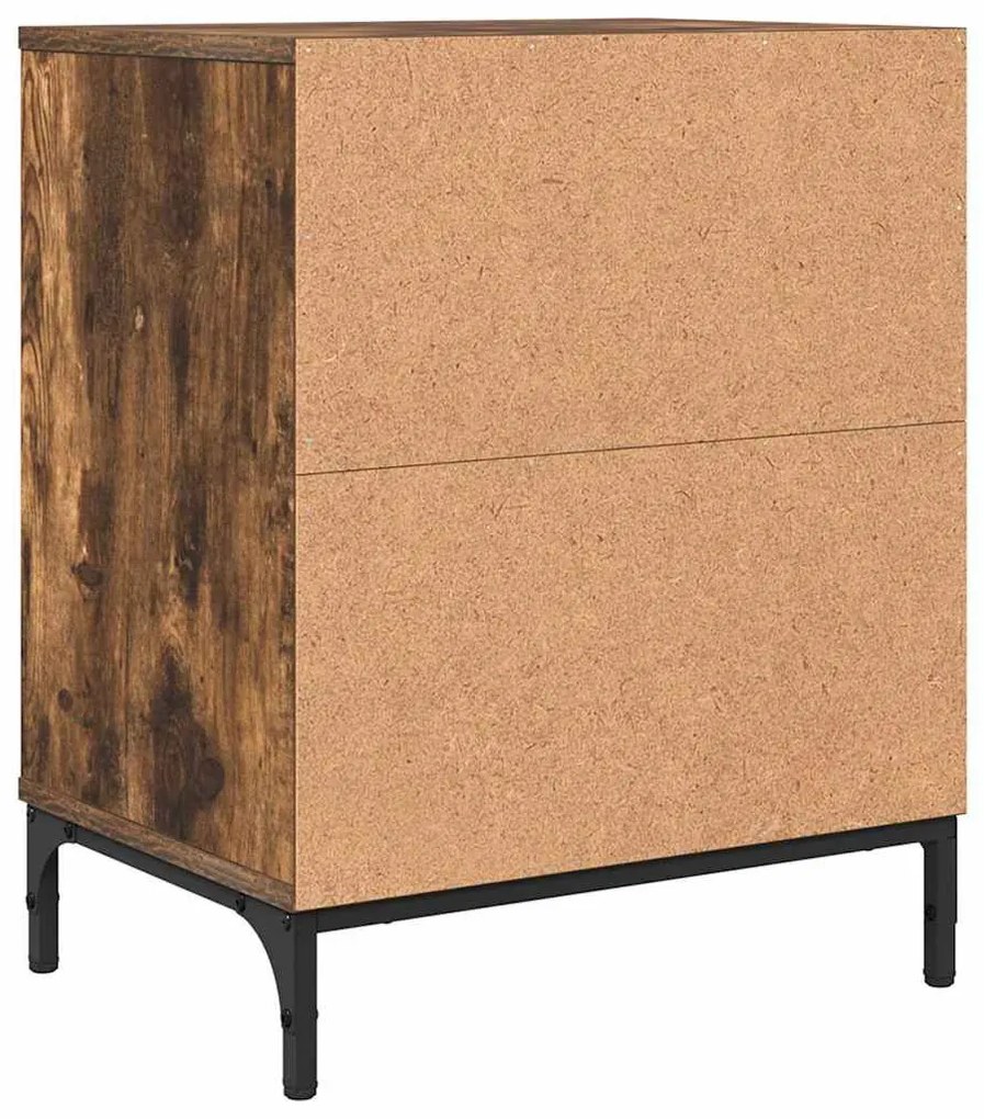 Éjjeliszekrények 2 pcs Füstölt tölgy 49 x 36 x 61 cm Faanyag