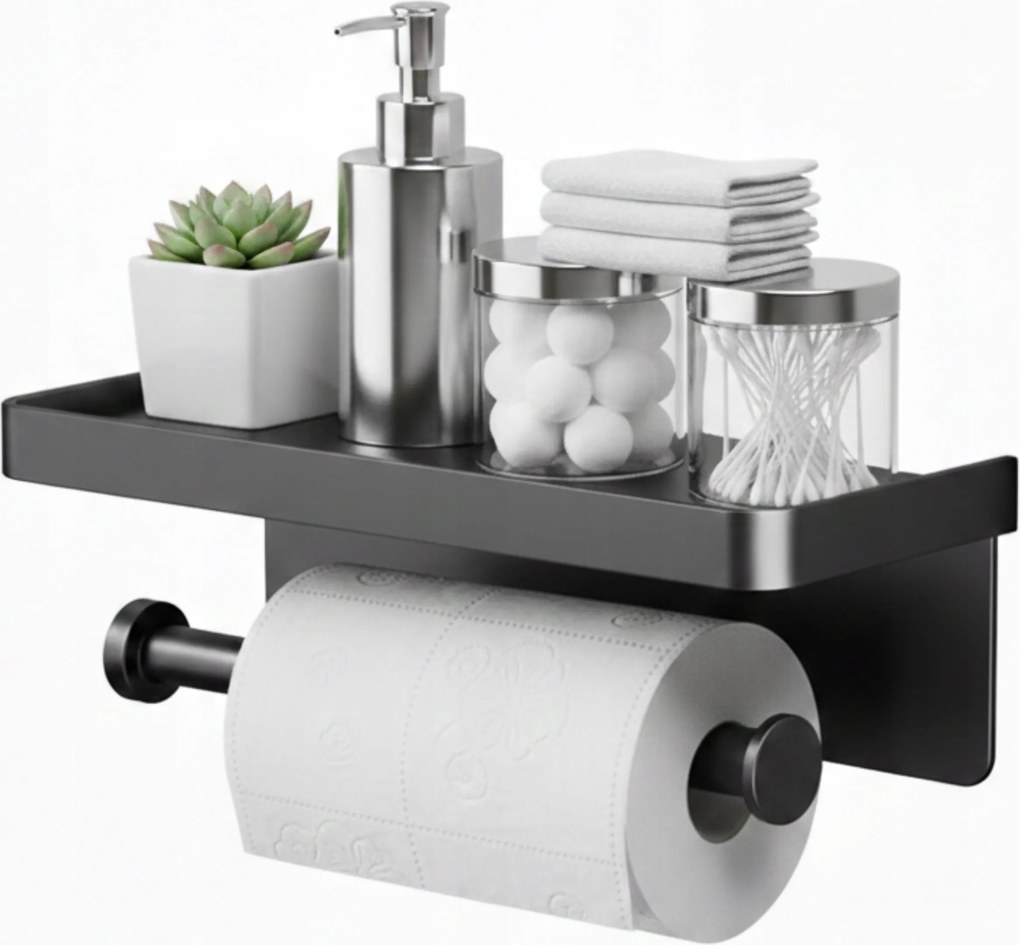 Wc-papír Tartó Papírtörlő Fali Polc XL Akasztós