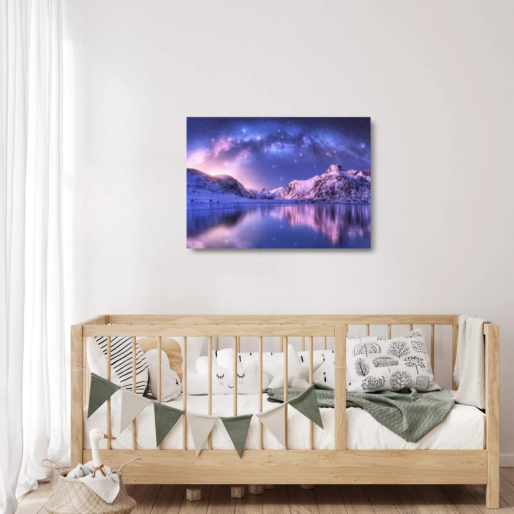 Üveg kép - Sarkvidéki táj (70x50 cm)