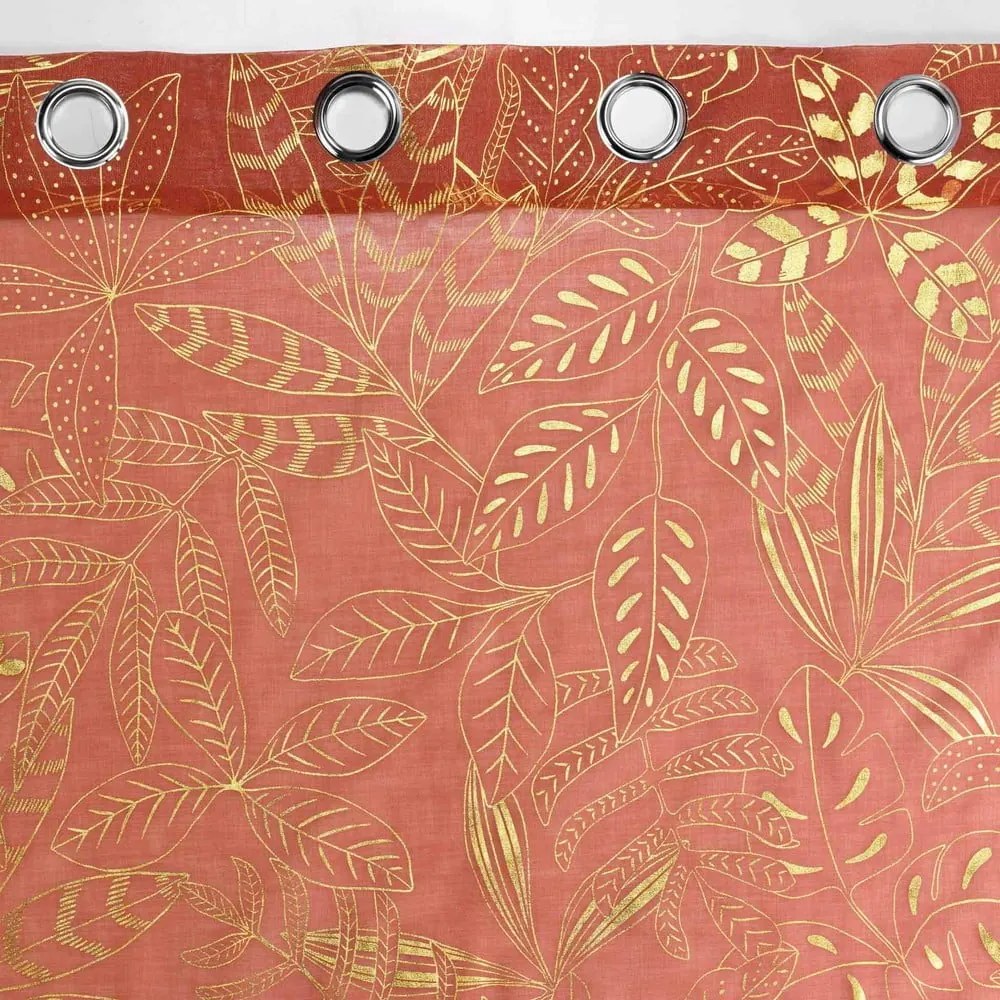 Narancssárga átlátszó függöny 140x280 cm Belflor – douceur d'intérieur