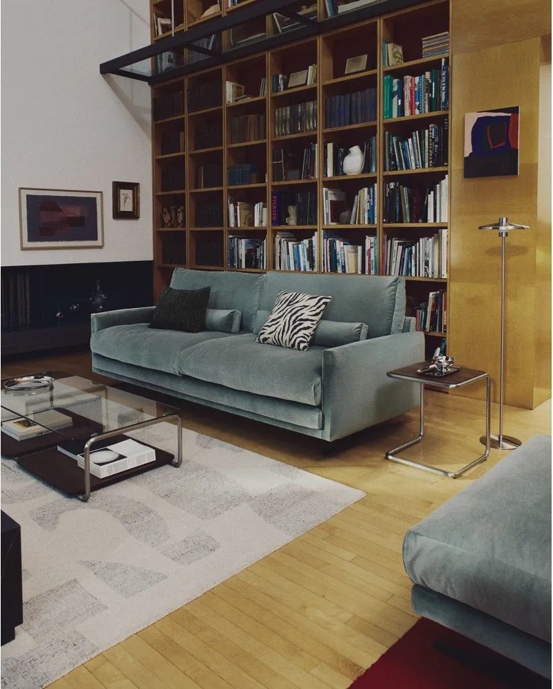 Tárolóasztal diófa dekorral 42x42 cm Tarsel – Kave Home